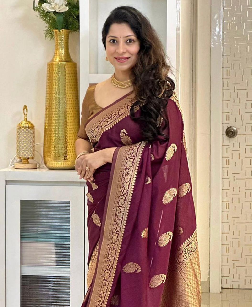Banarasi Soft Silk Saree in icultural