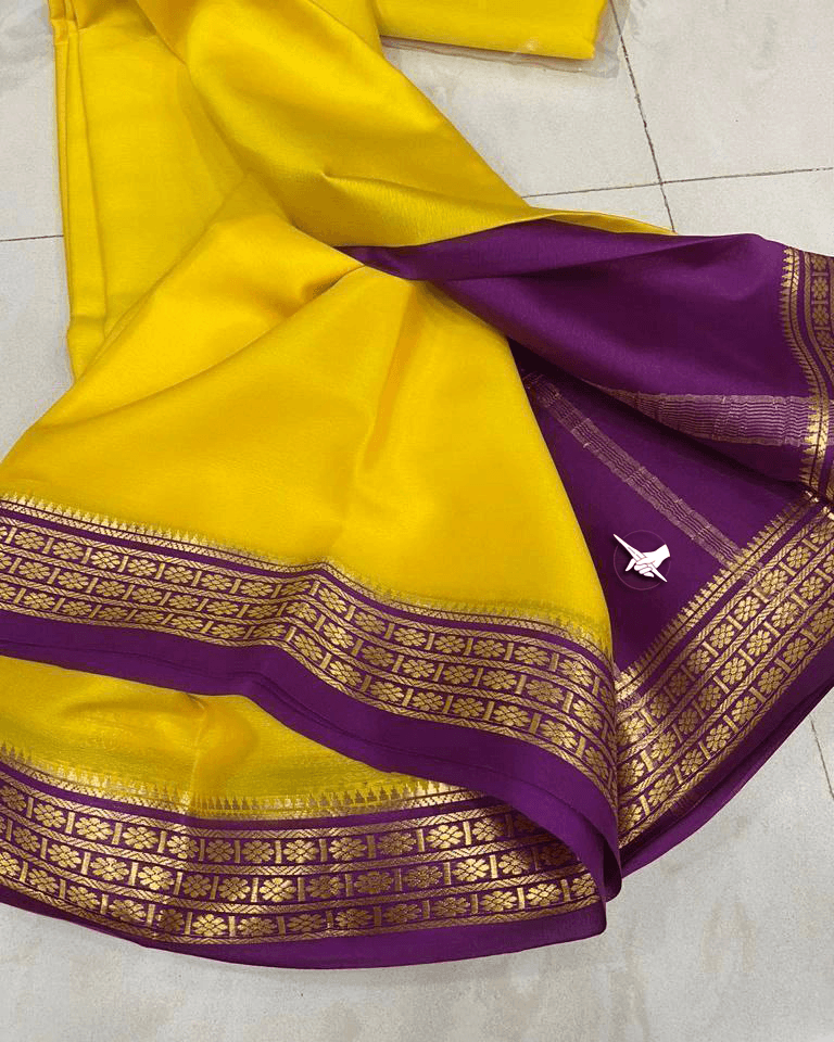 Buy Exclusive Mysore Crepe Silk Sarees – Pure Silk Collection