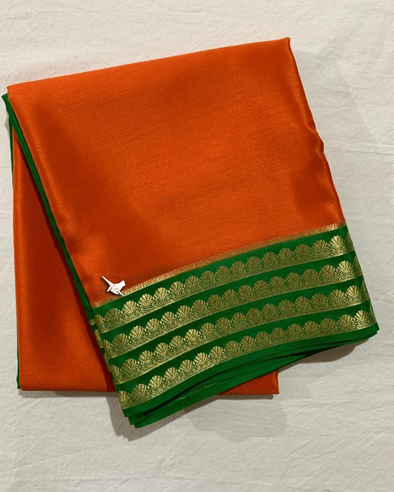 Soft Silk Mysore Crepe by Icultuers – Elegant Indian Ethnic Wear