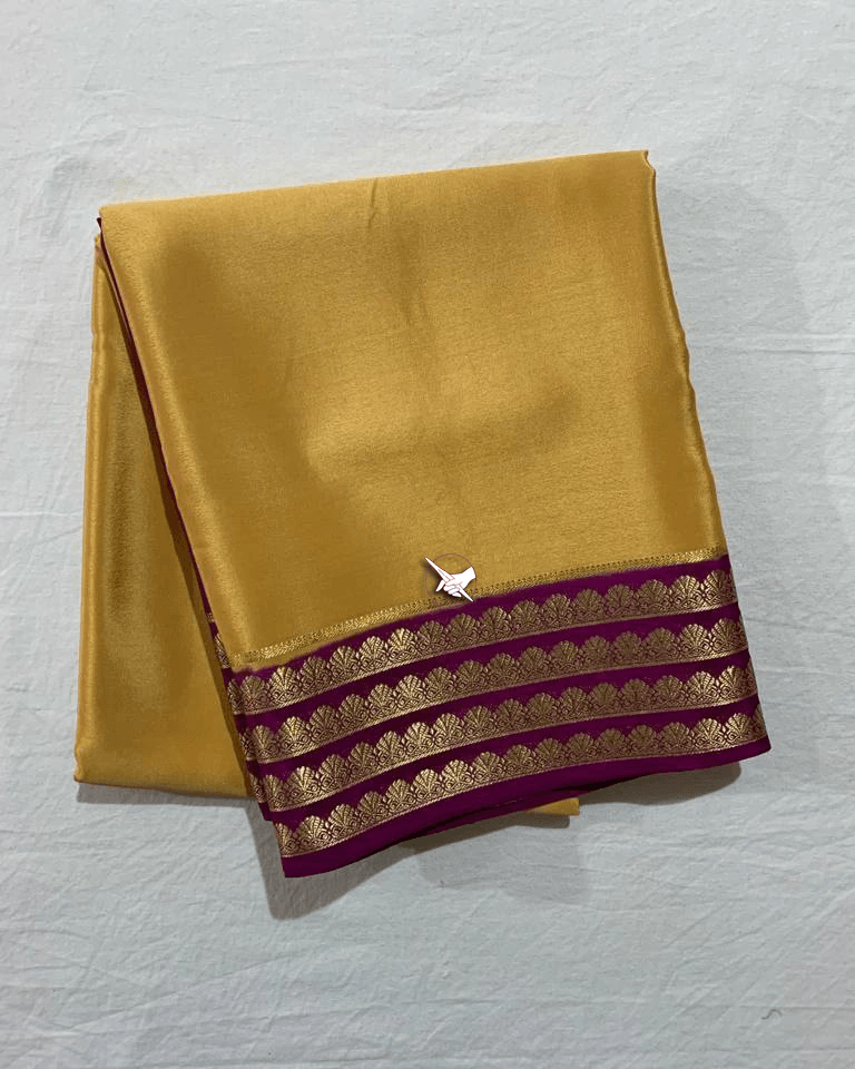 Soft Silk Mysore Crepe by Icultuers – Elegant Indian Ethnic Wear