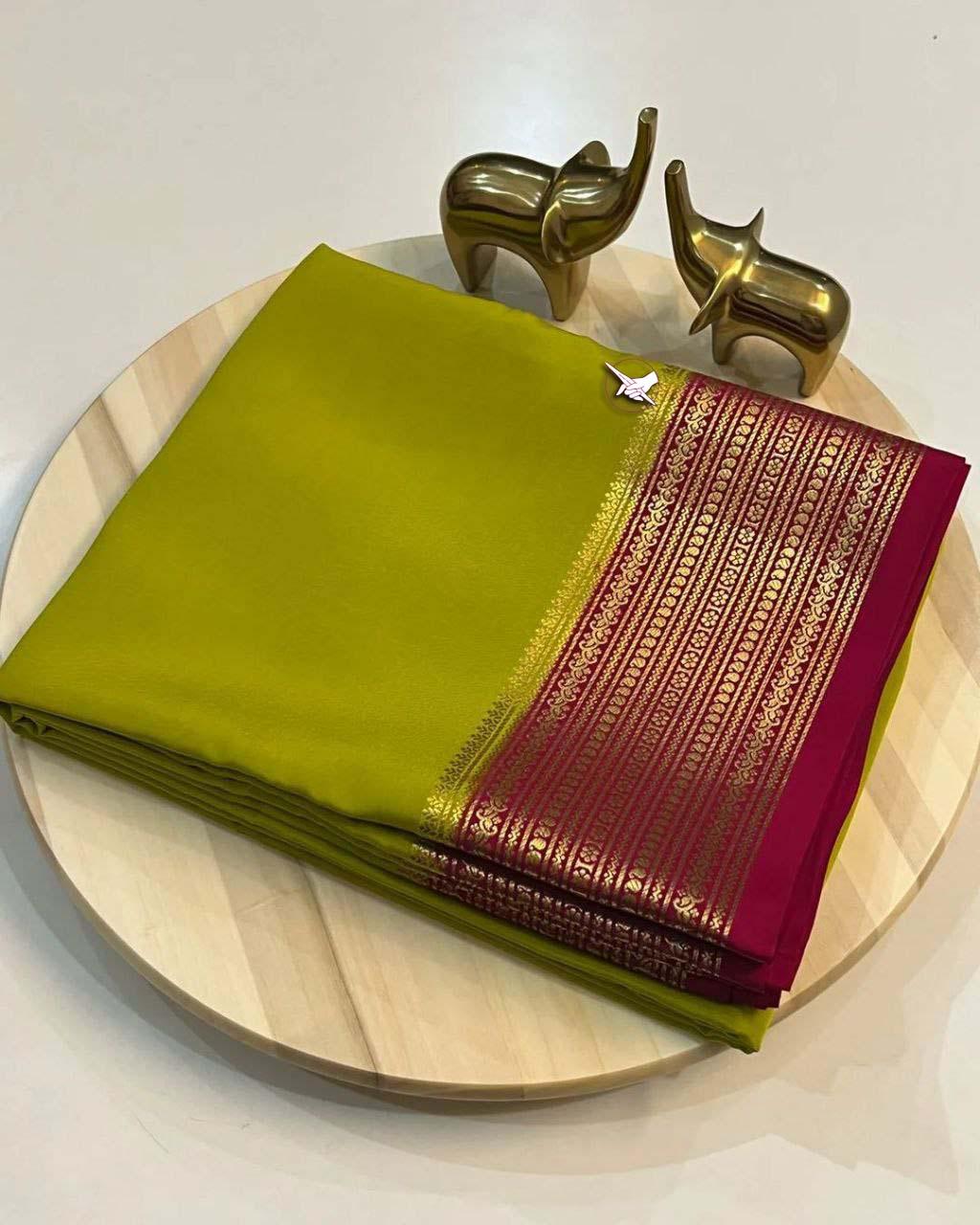 Traditional Mysore Soft Silk by Icultuers – Perfect for Weddings