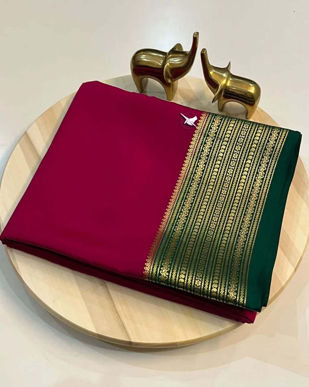 Traditional Mysore Soft Silk by Icultuers – Perfect for Weddings
