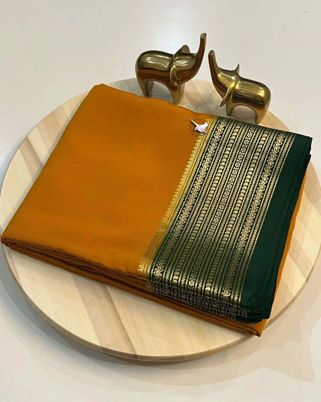 Traditional Mysore Soft Silk by Icultuers – Perfect for Weddings