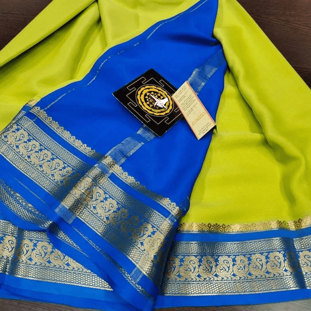 Handwoven Mysore Crepe Soft Silk by Icultuers – Luxurious Touch