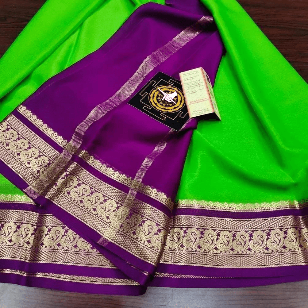 Handwoven Mysore Crepe Soft Silk by Icultuers – Luxurious Touch
