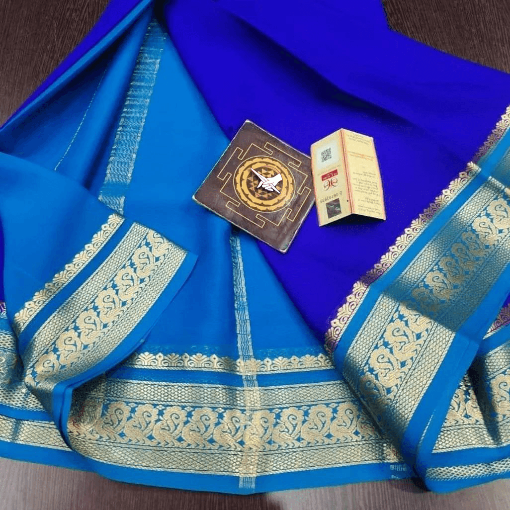 Handwoven Mysore Crepe Soft Silk by Icultuers – Luxurious Touch