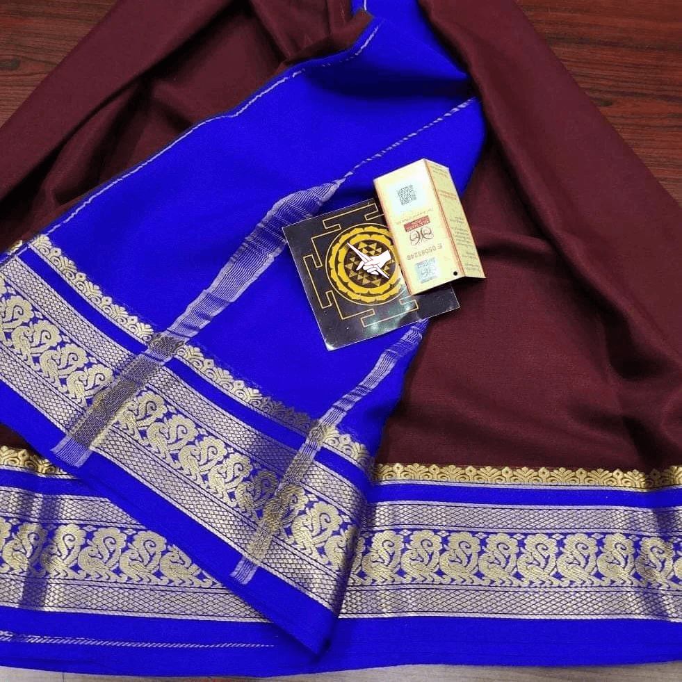 Handwoven Mysore Crepe Soft Silk by Icultuers – Luxurious Touch