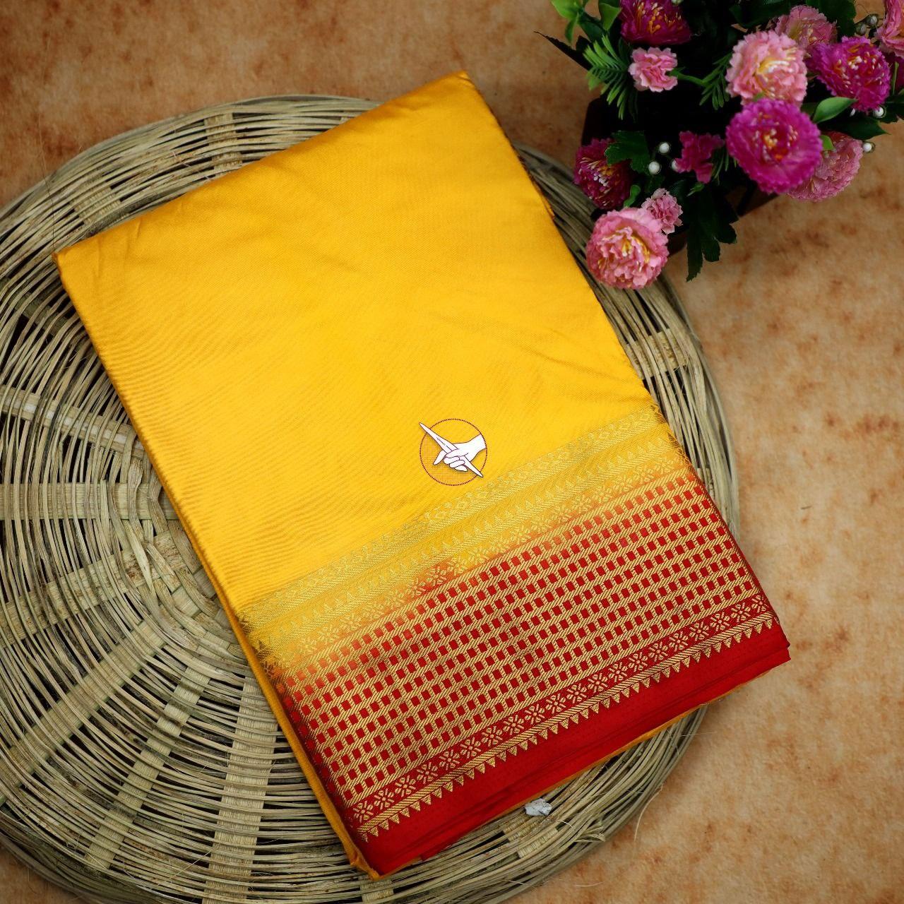 Premium Quality Mysore Crepe Silk Sarees – Soft & Shiny