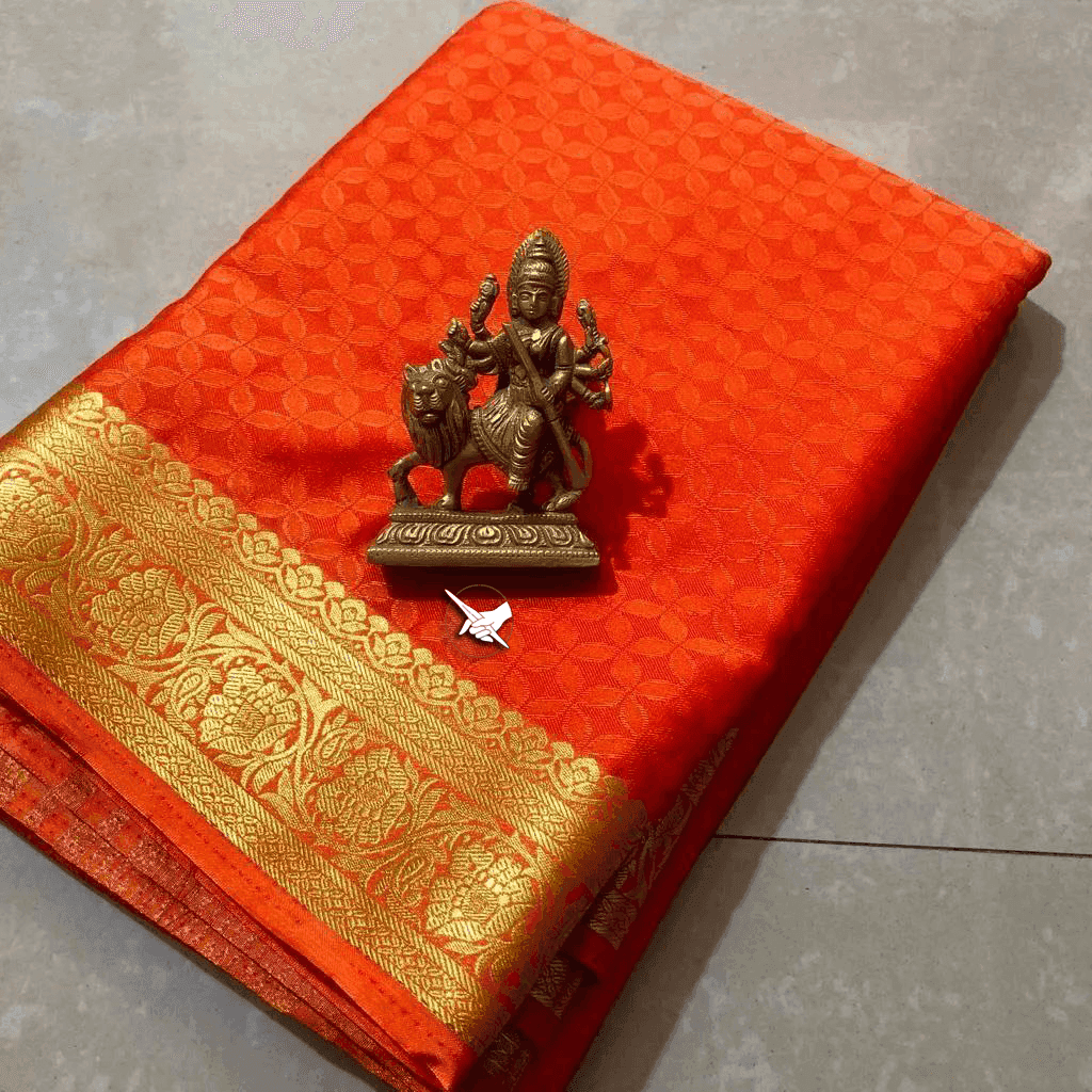 Saree Sonata: Mysore Crepe Soft Silk with Lined Charm