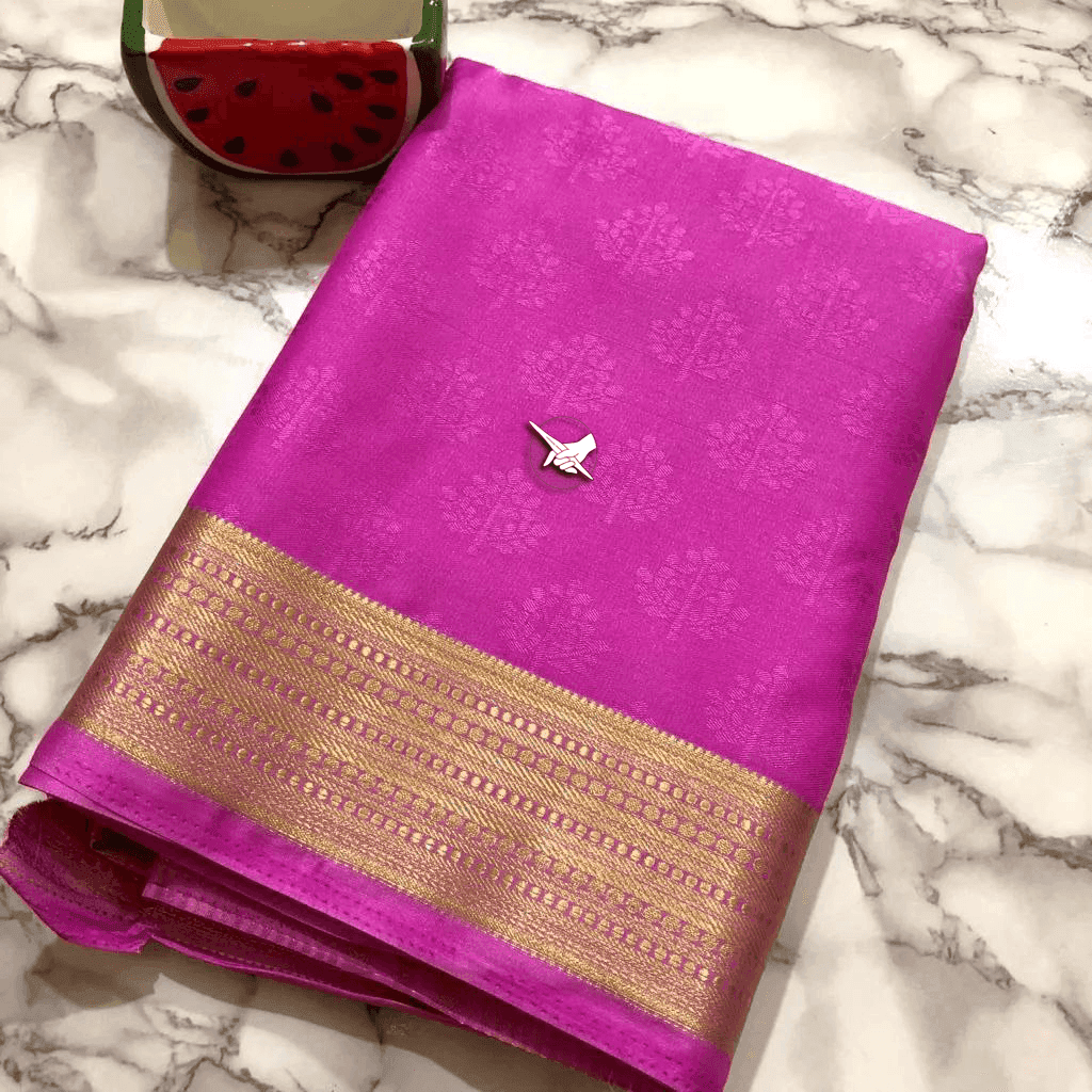 Classic Weave: Soft Mysore Silk with Lined Pallu