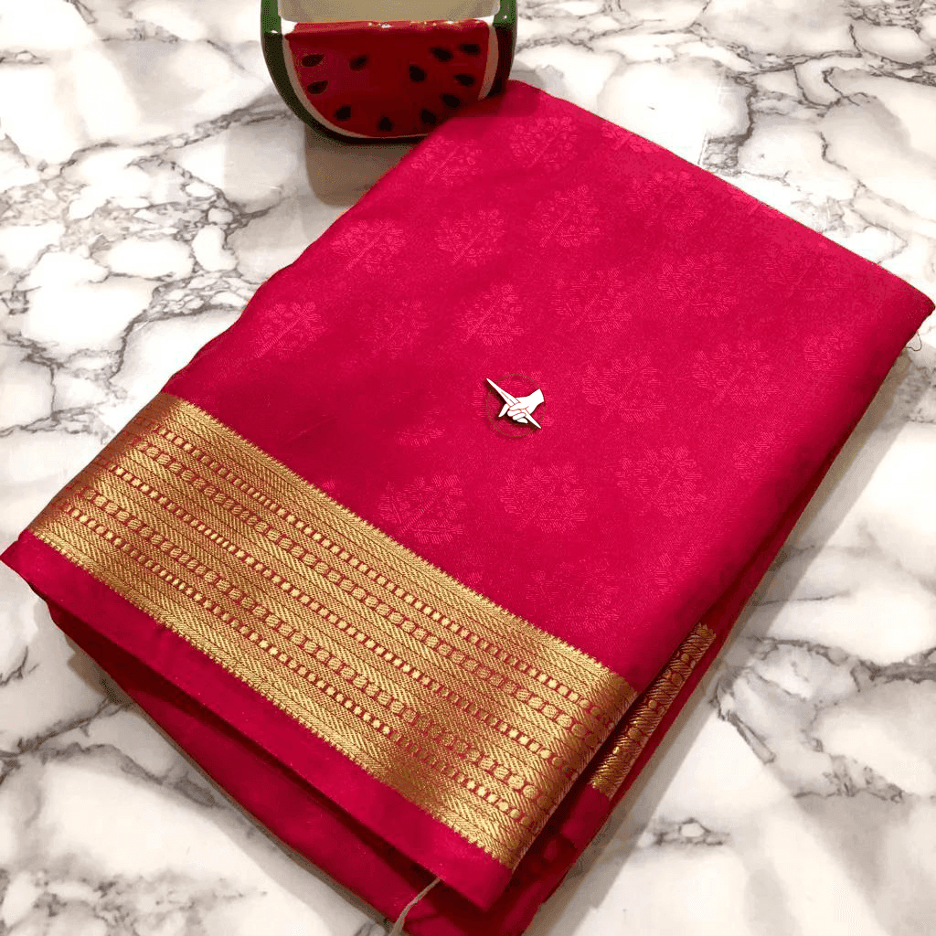 Classic Weave: Soft Mysore Silk with Lined Pallu