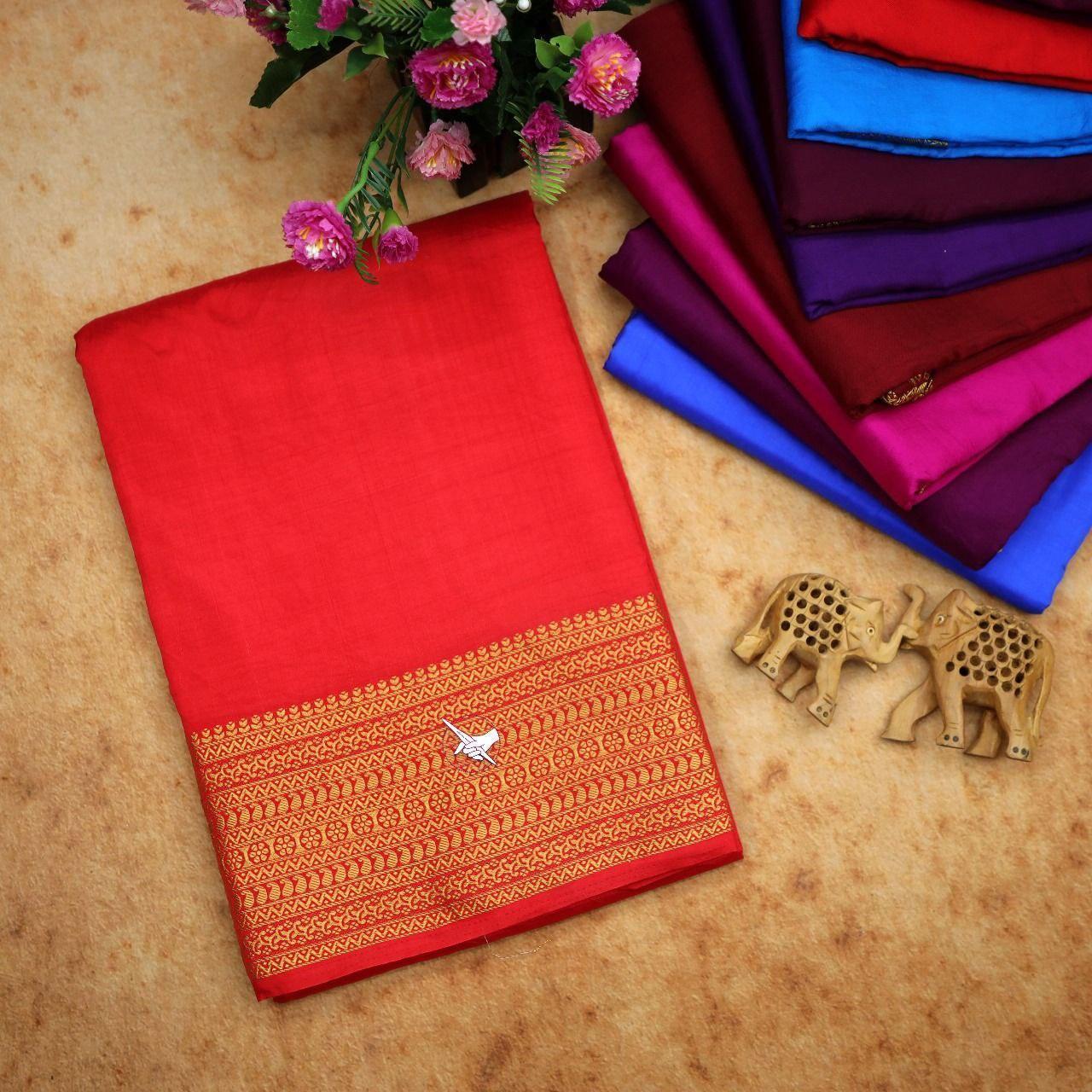 Beautiful Mysore Silk Sarees – Traditional Style With Zari Border