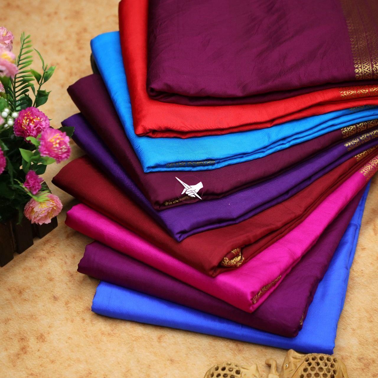 Elegant Zari Border Mysore Silk Sarees – Festive Collection