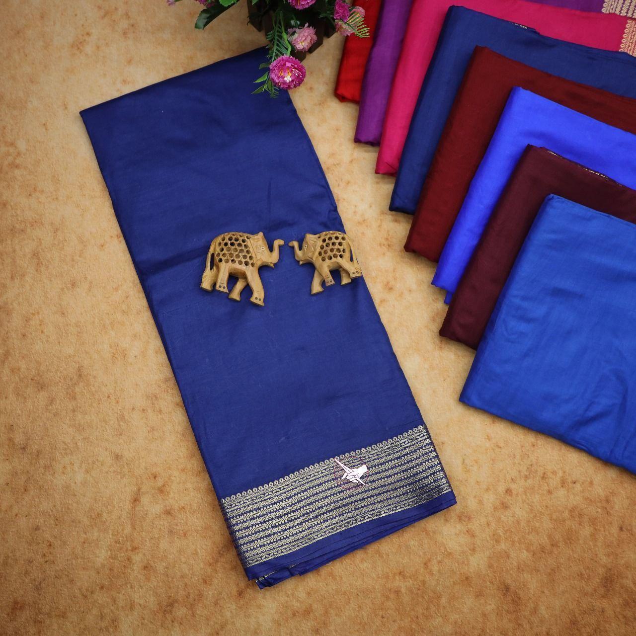Traditional Mysore Silk Sarees – Rich Zari Border Elegance