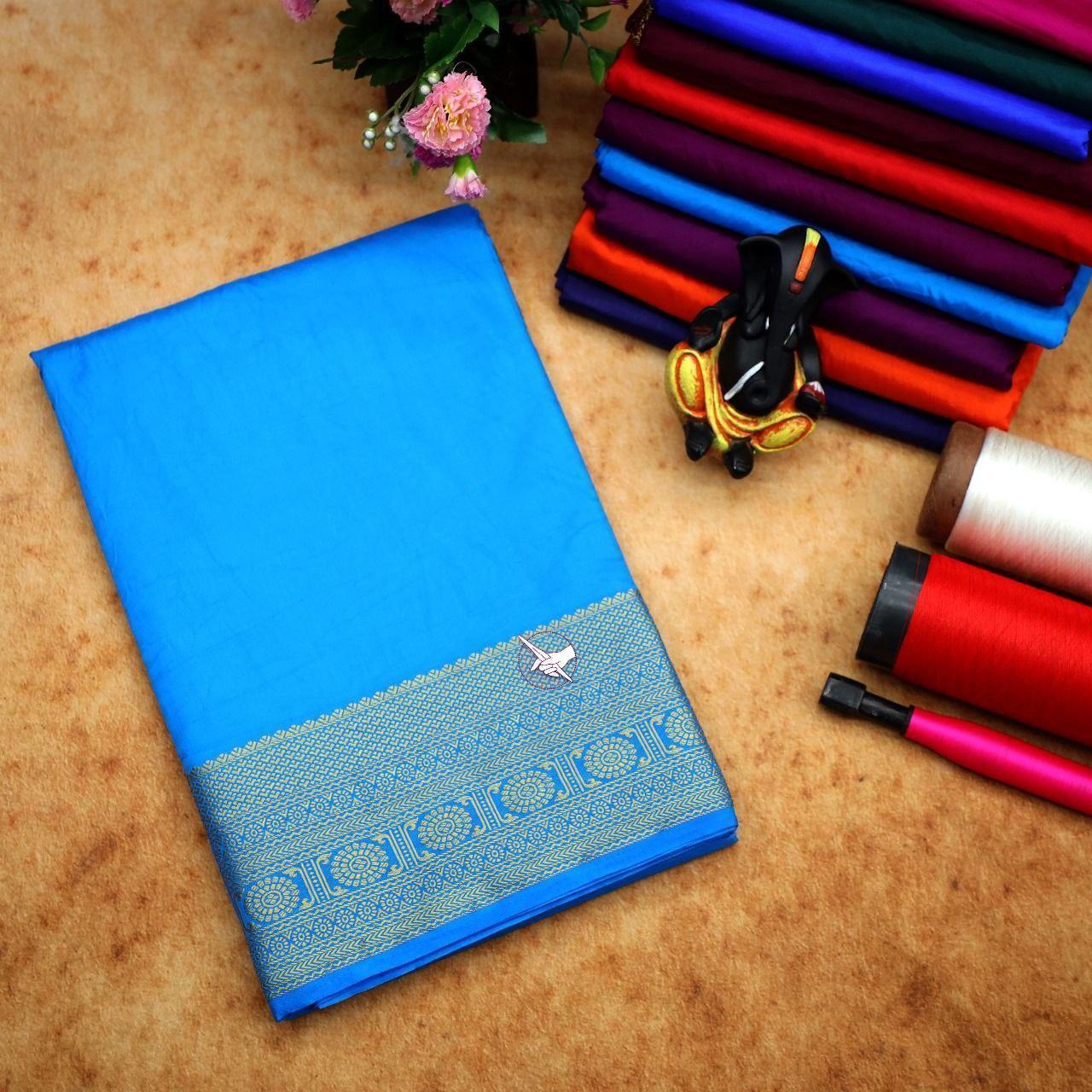 Authentic Mysore Silk Saree – Traditional Weaving With Zari Border