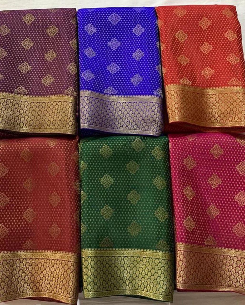 Premium Pure Georgette Silks Sarees – Lightweight & Luxurious