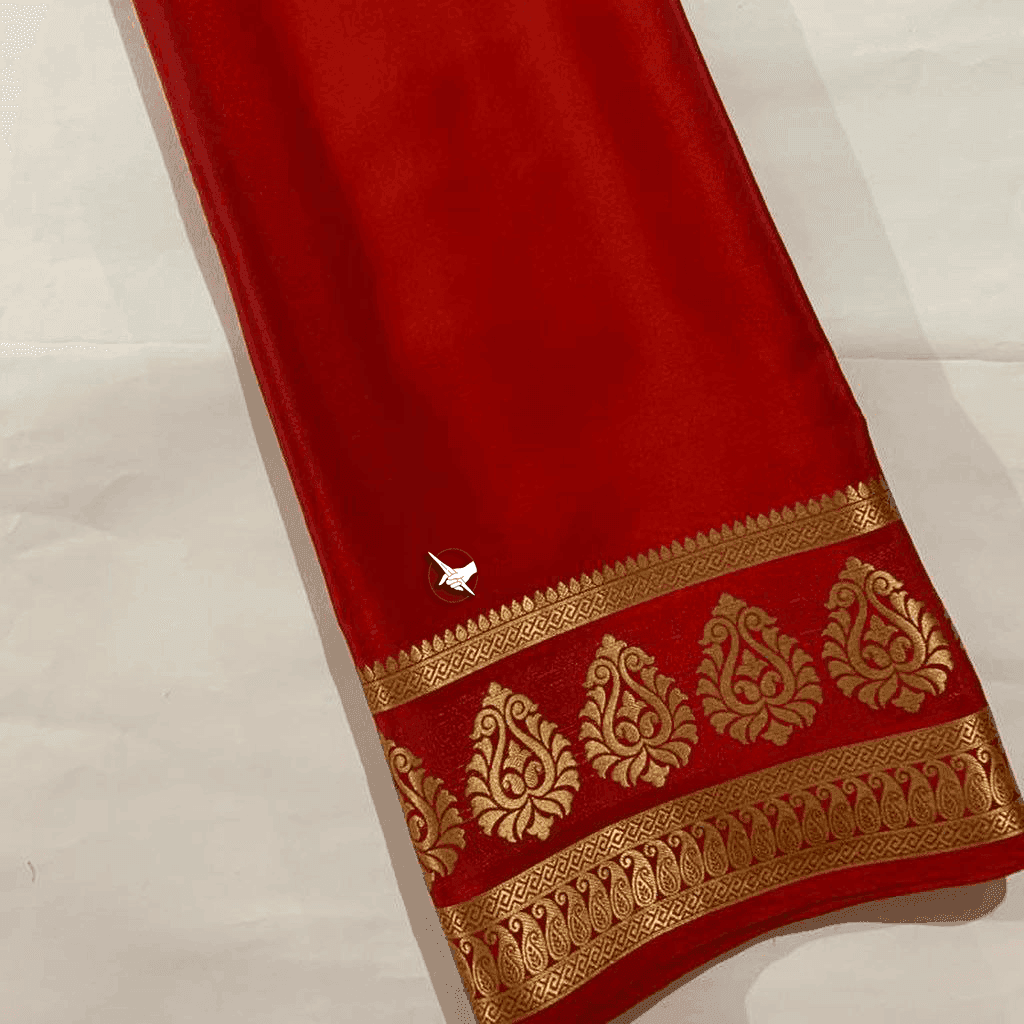 Elegant Mysore silk sarees showcasing beautiful zari border for classic appeal