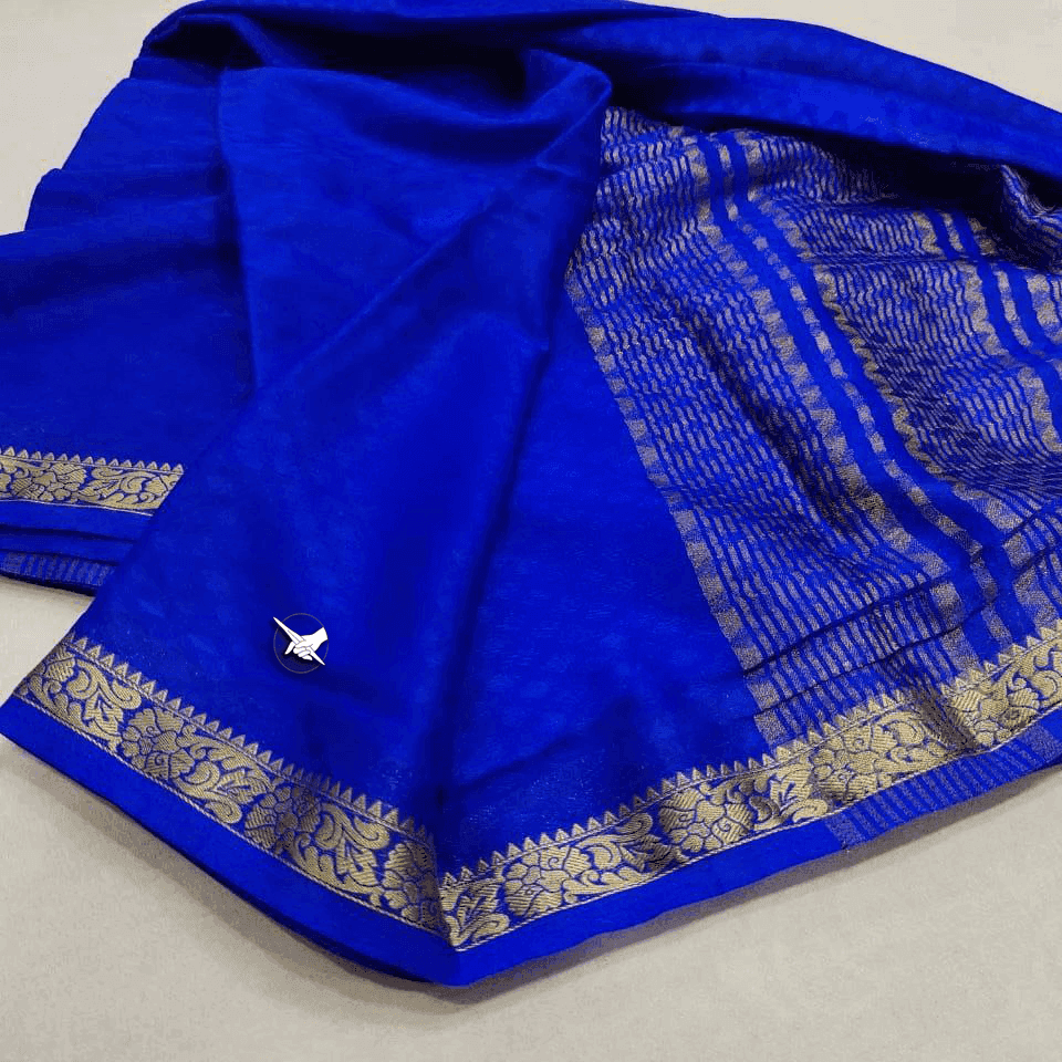Royal Radiance: Mysore Crepe Silk Saree