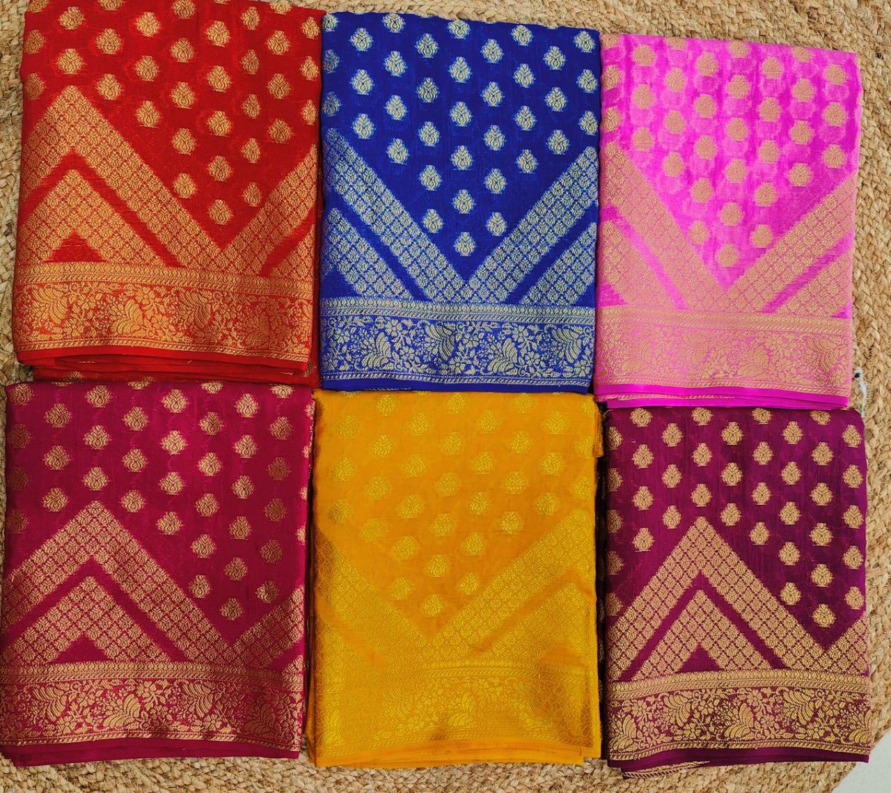 Exclusive Pure Georgette Silks by Icultuer – Graceful Draping Style
