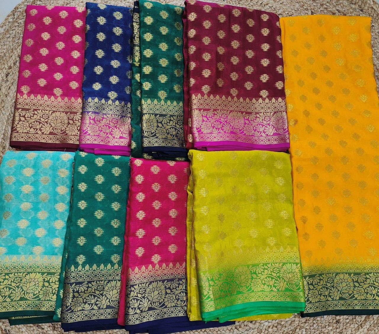 PURE GEORGETTE SILKS by Icultuer 03