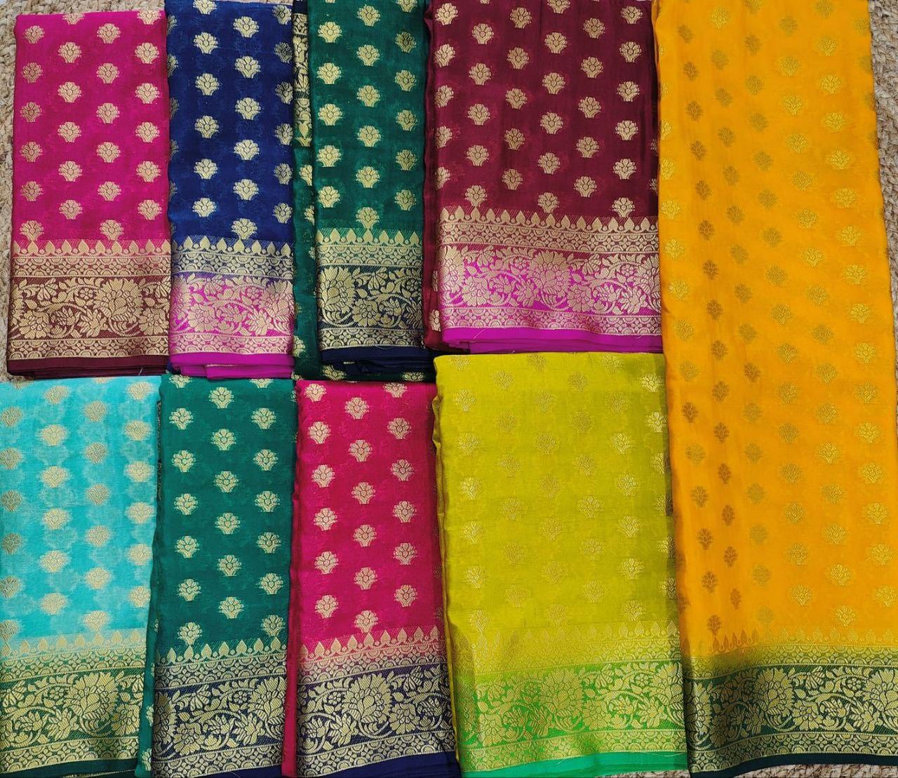 PURE GEORGETTE SILKS by Icultuer 03