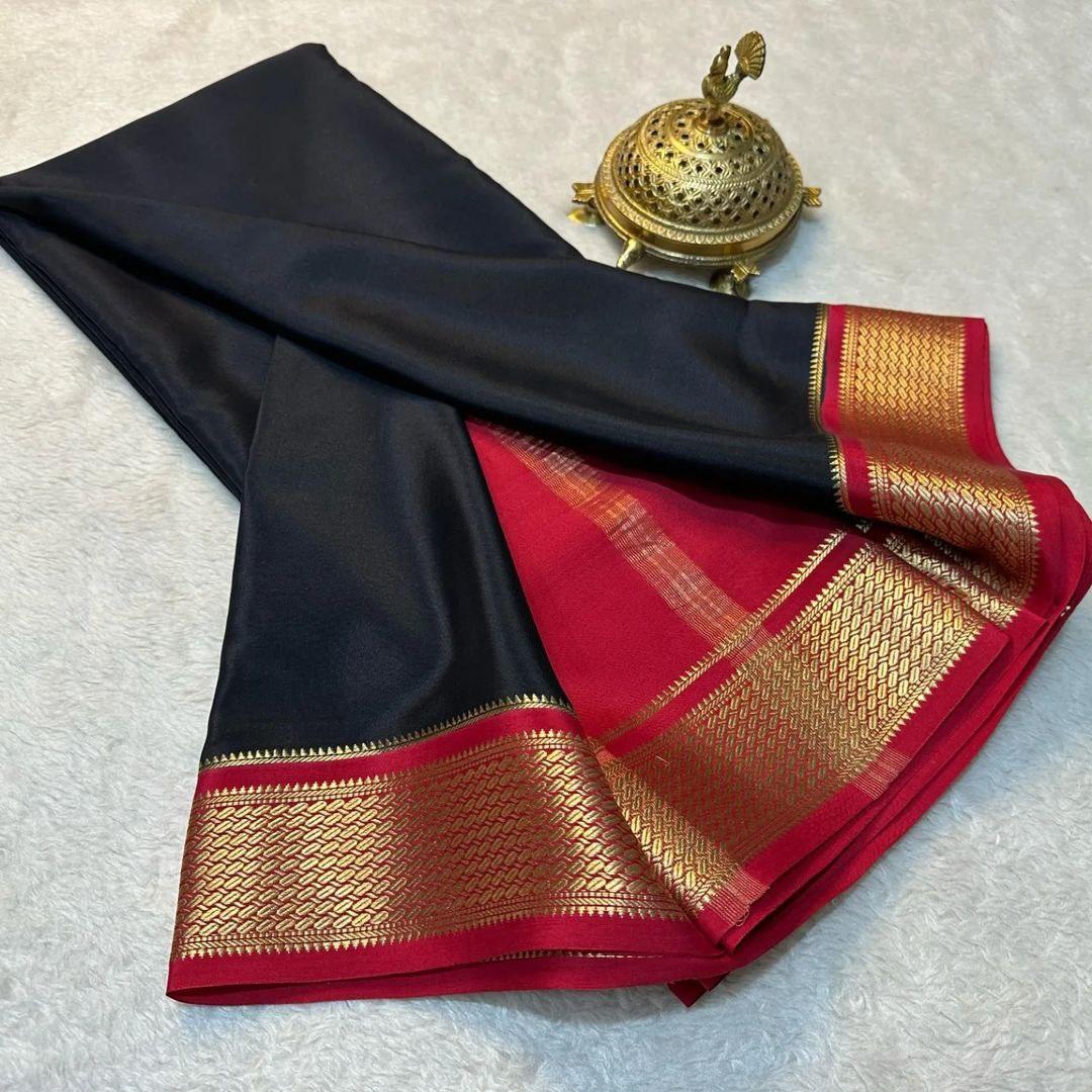 Royal Threads: Classic Mysore Silk by Icultuers in Vibrant Hues