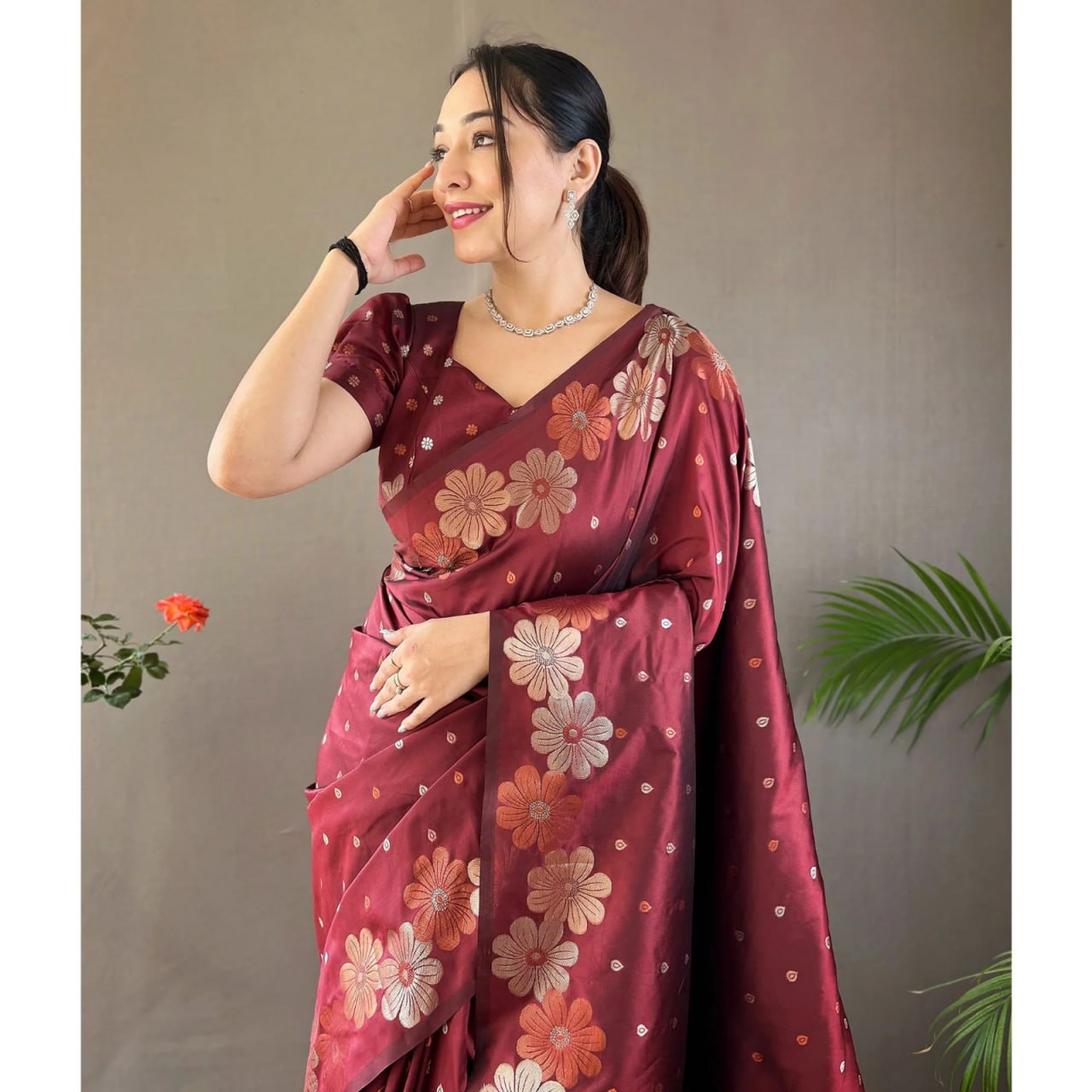Mesmerising icultural Soft Banarasi Silk Saree