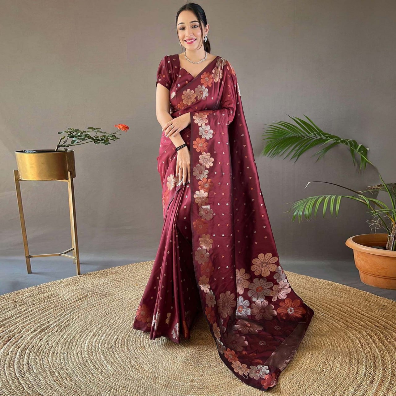 Mesmerising icultural Soft Banarasi Silk Saree