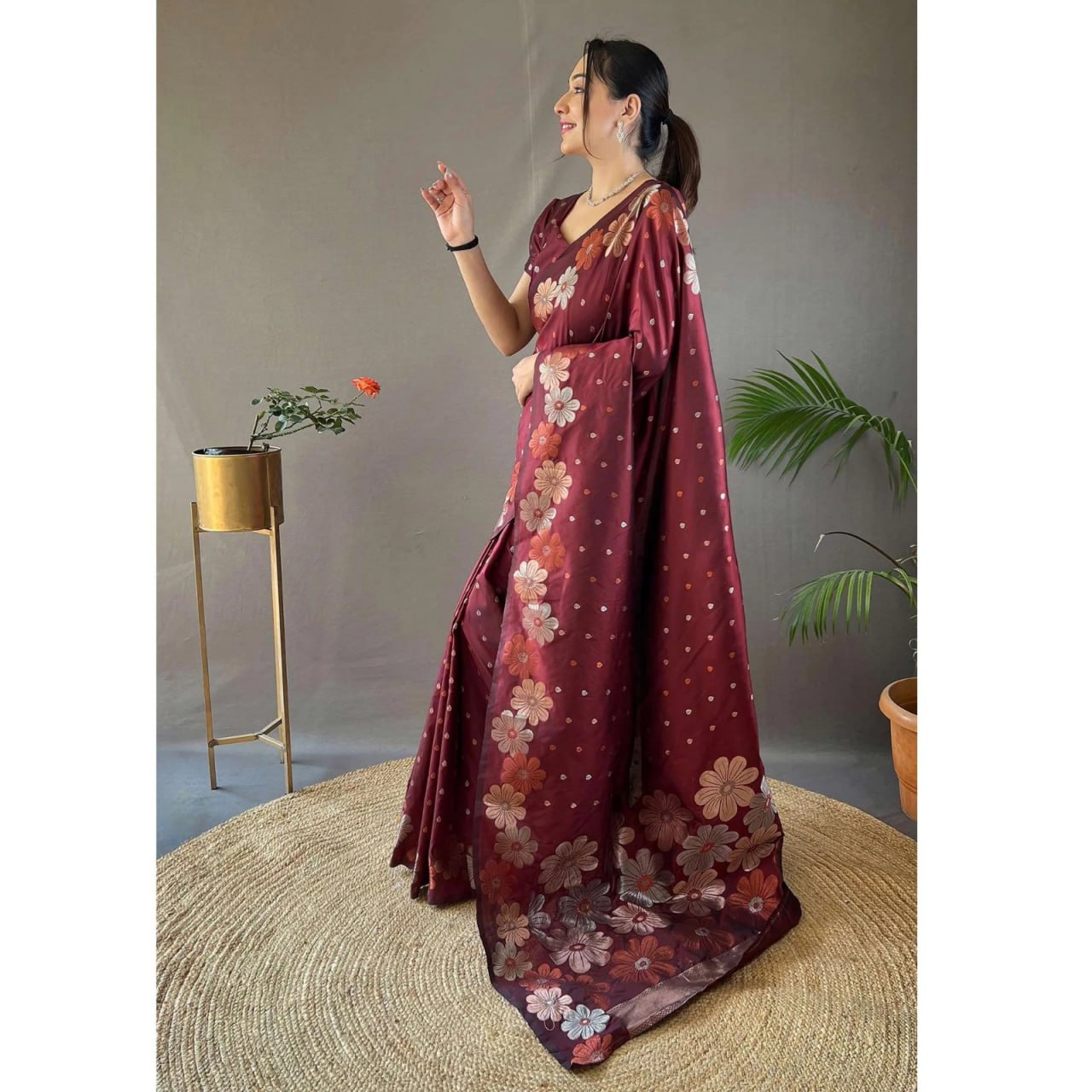 Mesmerising icultural Soft Banarasi Silk Saree