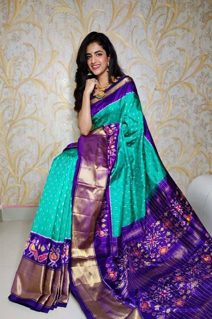 Purple Handloom Soft Silk by Icultuer