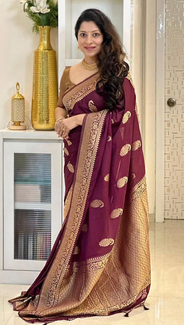 Banarasi Soft Silk Saree in icultural