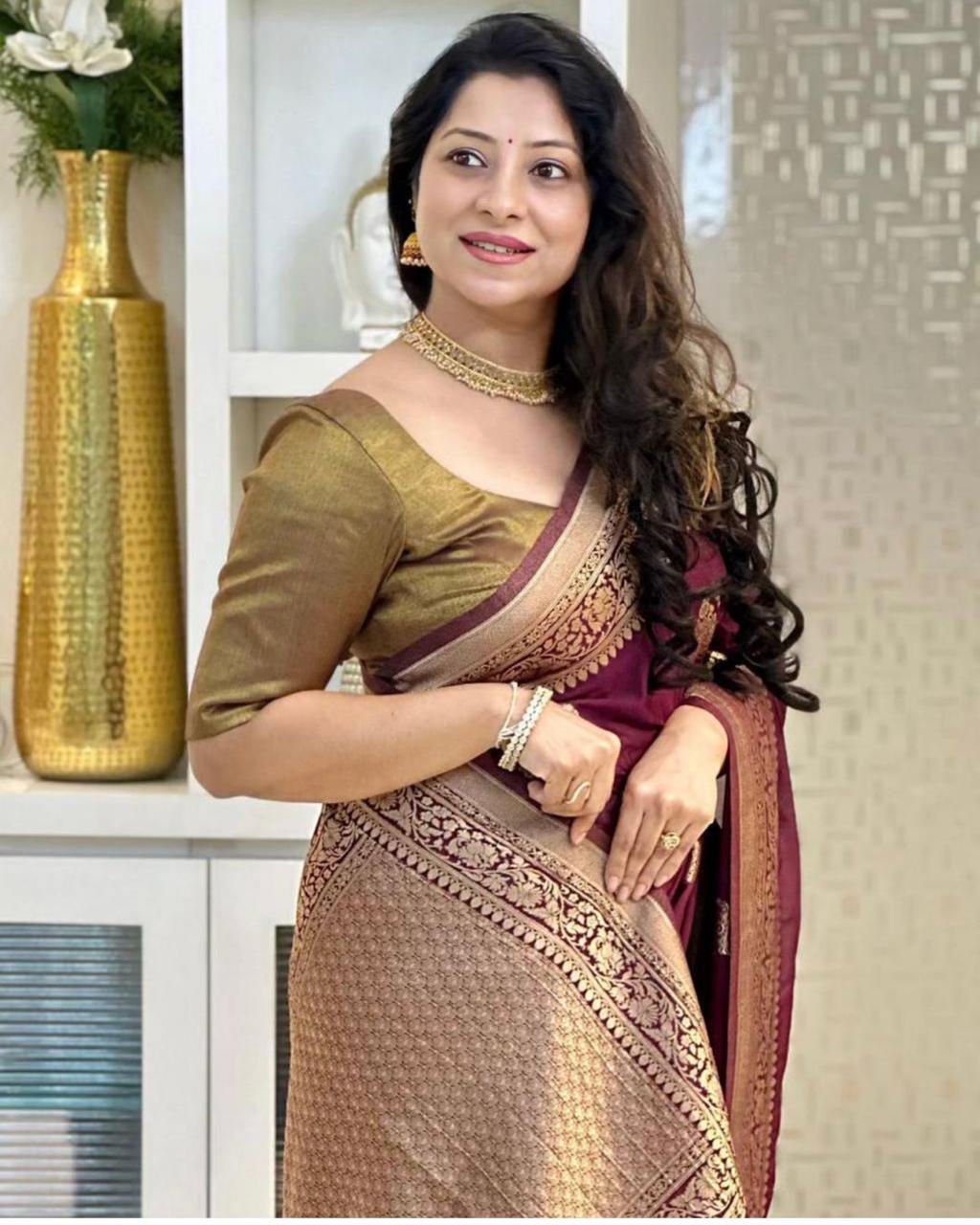 Banarasi Soft Silk Saree in icultural