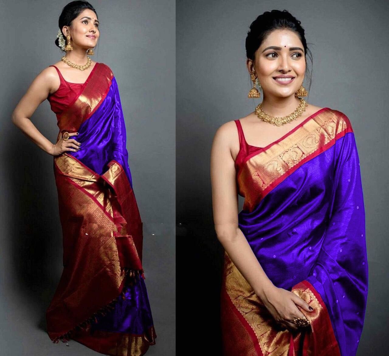 Banaras Soft Silk by Icultuer With Kadwa Technique
