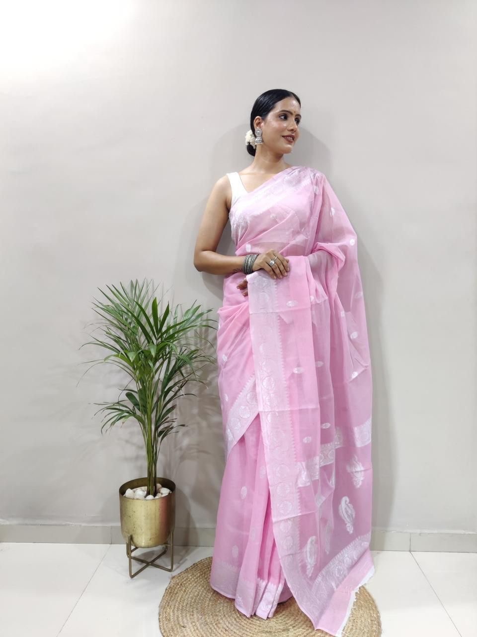 Pure Soft Cotton Festival Special Jamdani by Icultuer