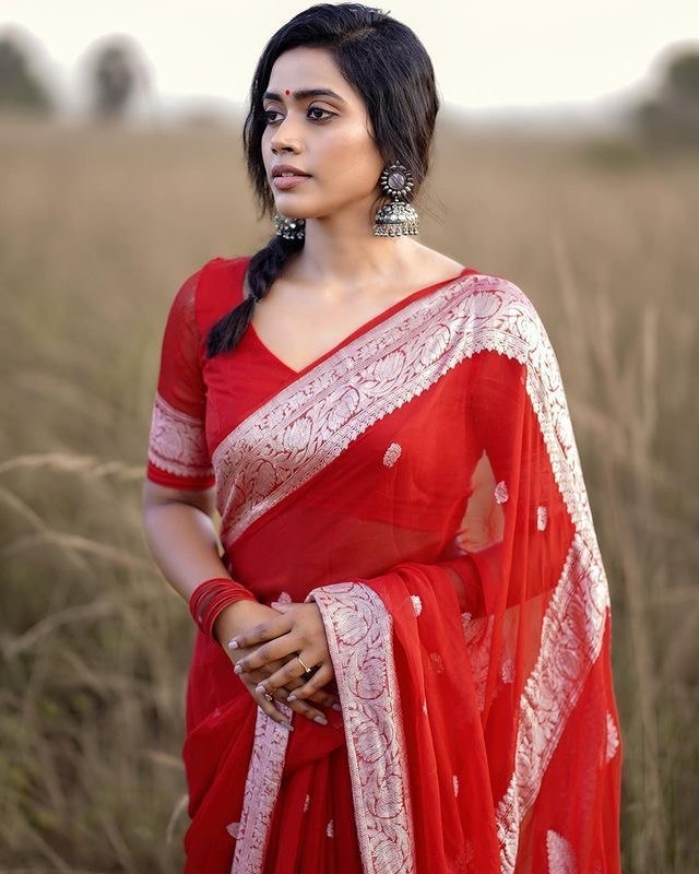 Red Rich Color Special Design Pure Soft Cotton by Icultuer