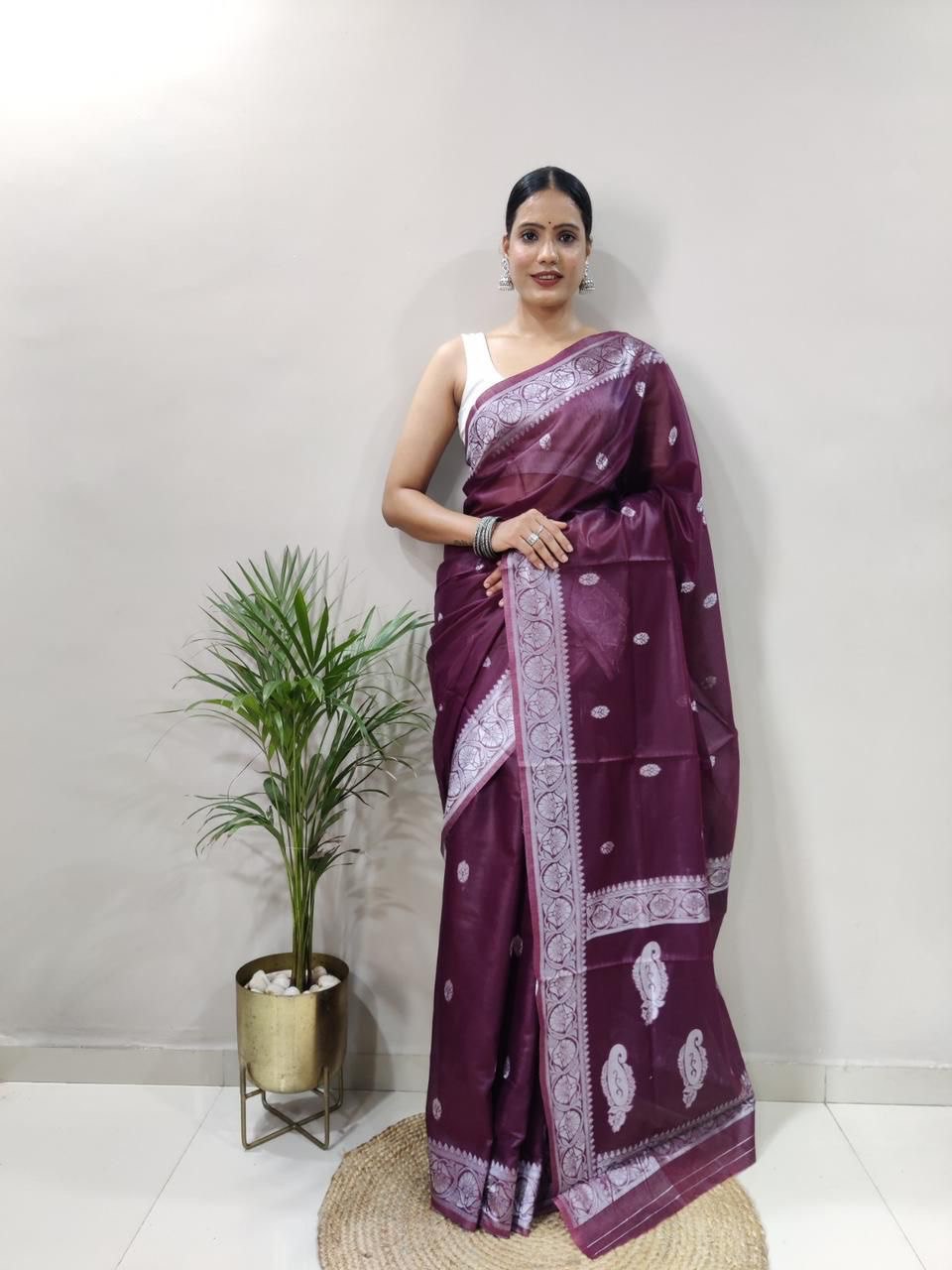 Pure Soft Cotton Festival Special Jamdani by Icultuer