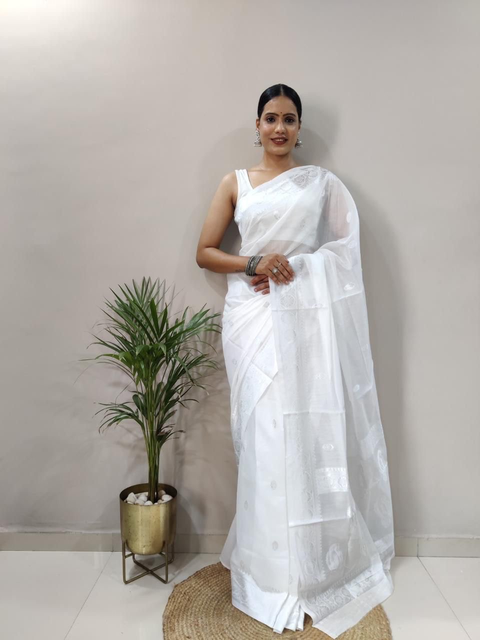 Pure Soft Cotton Festival Special Jamdani by Icultuer