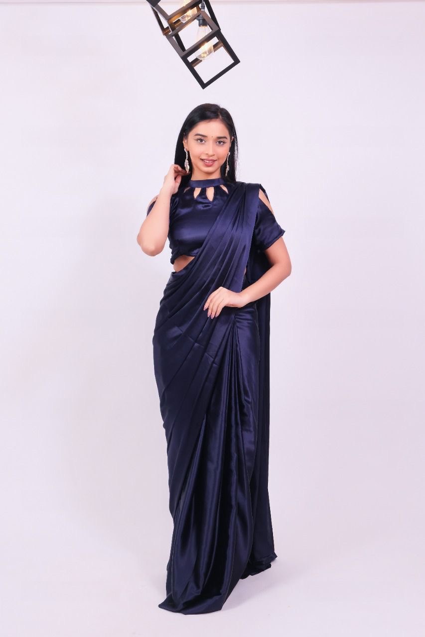 Bollywood Super Hit Ready To Wear Satin Soft Fabric by Icultuer