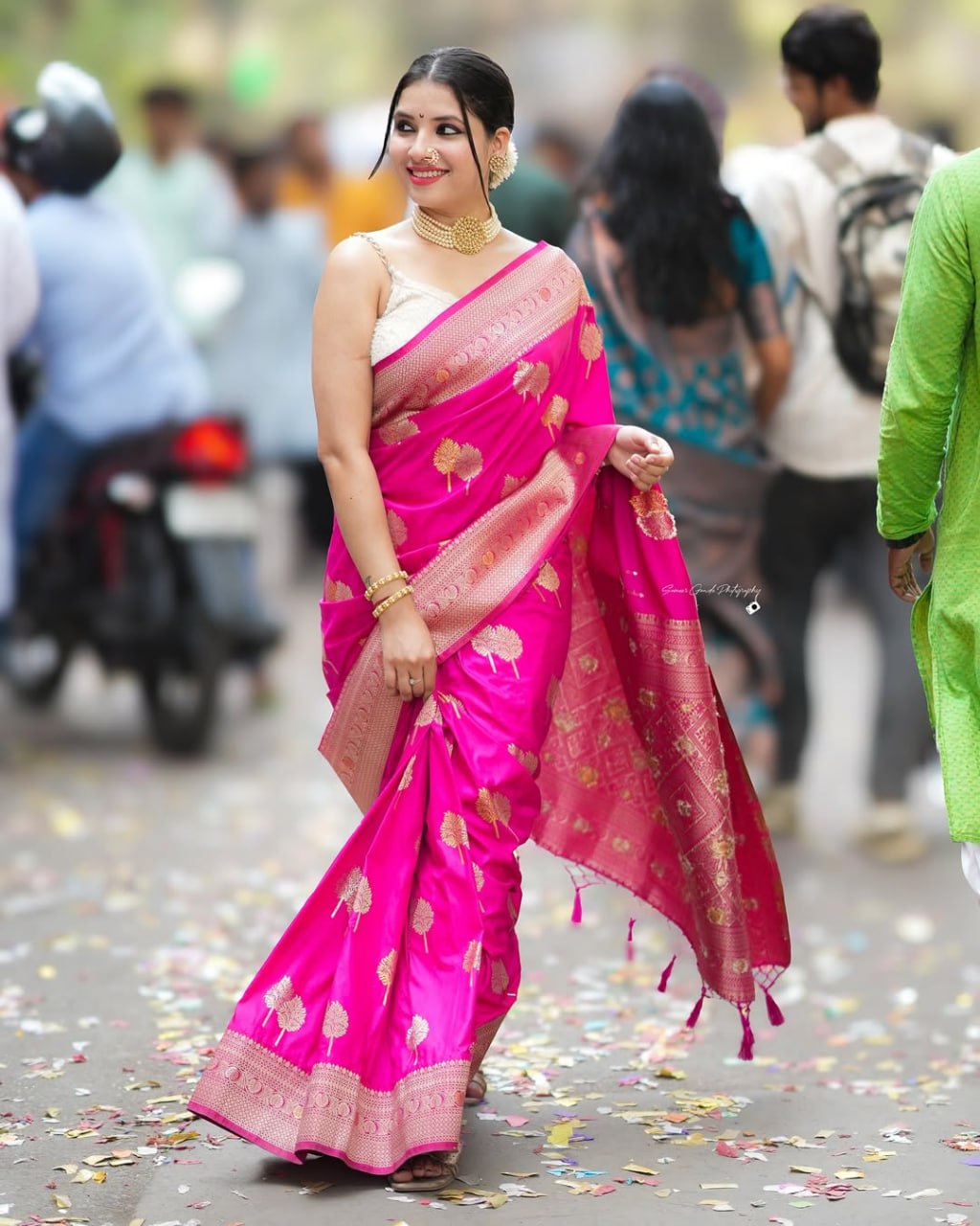 Pattu – Banarasi Soft Silk Saree in Refined Minimal Weave