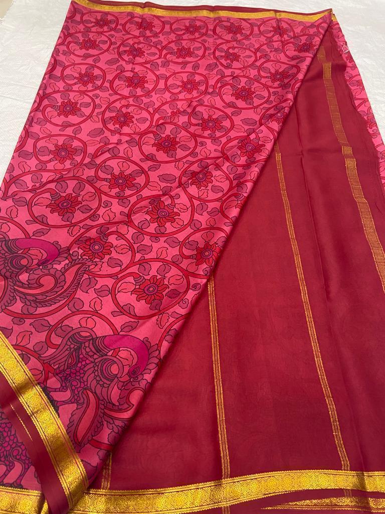 Buy PAVITRA Pure Kubera Pattu Saree – Digital Print Silk Collection