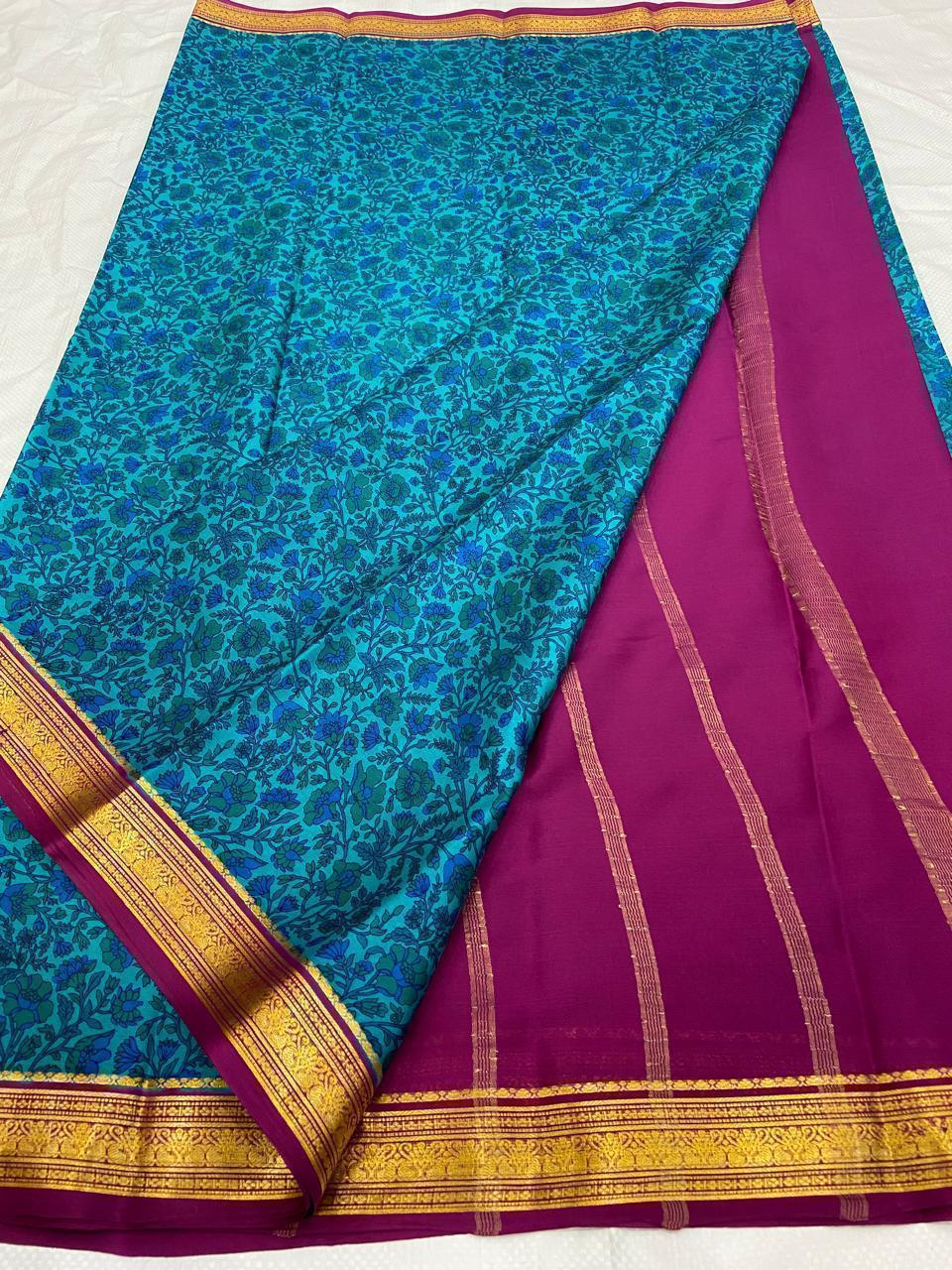 Buy PAVITRA Pure Kubera Pattu Saree – Digital Print Silk Collection