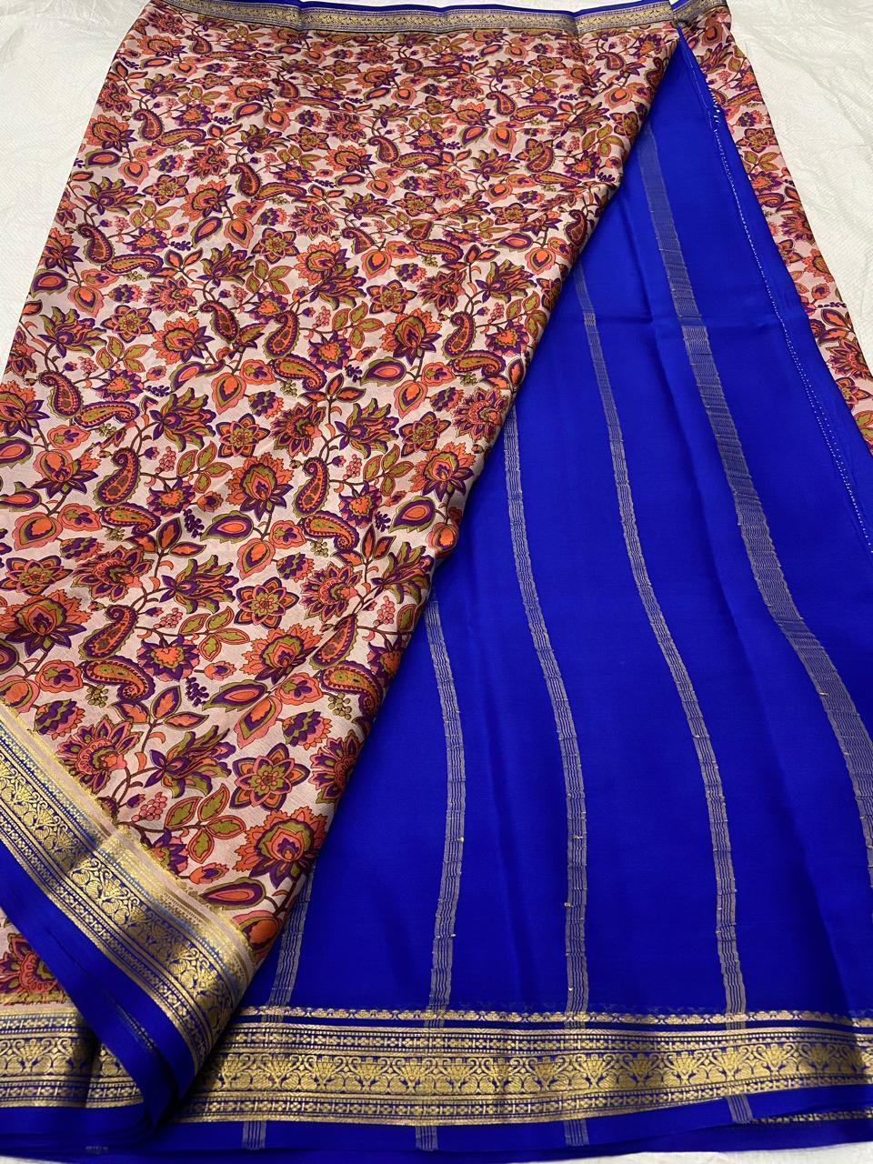 Buy PAVITRA Pure Kubera Pattu Saree – Digital Print Silk Collection
