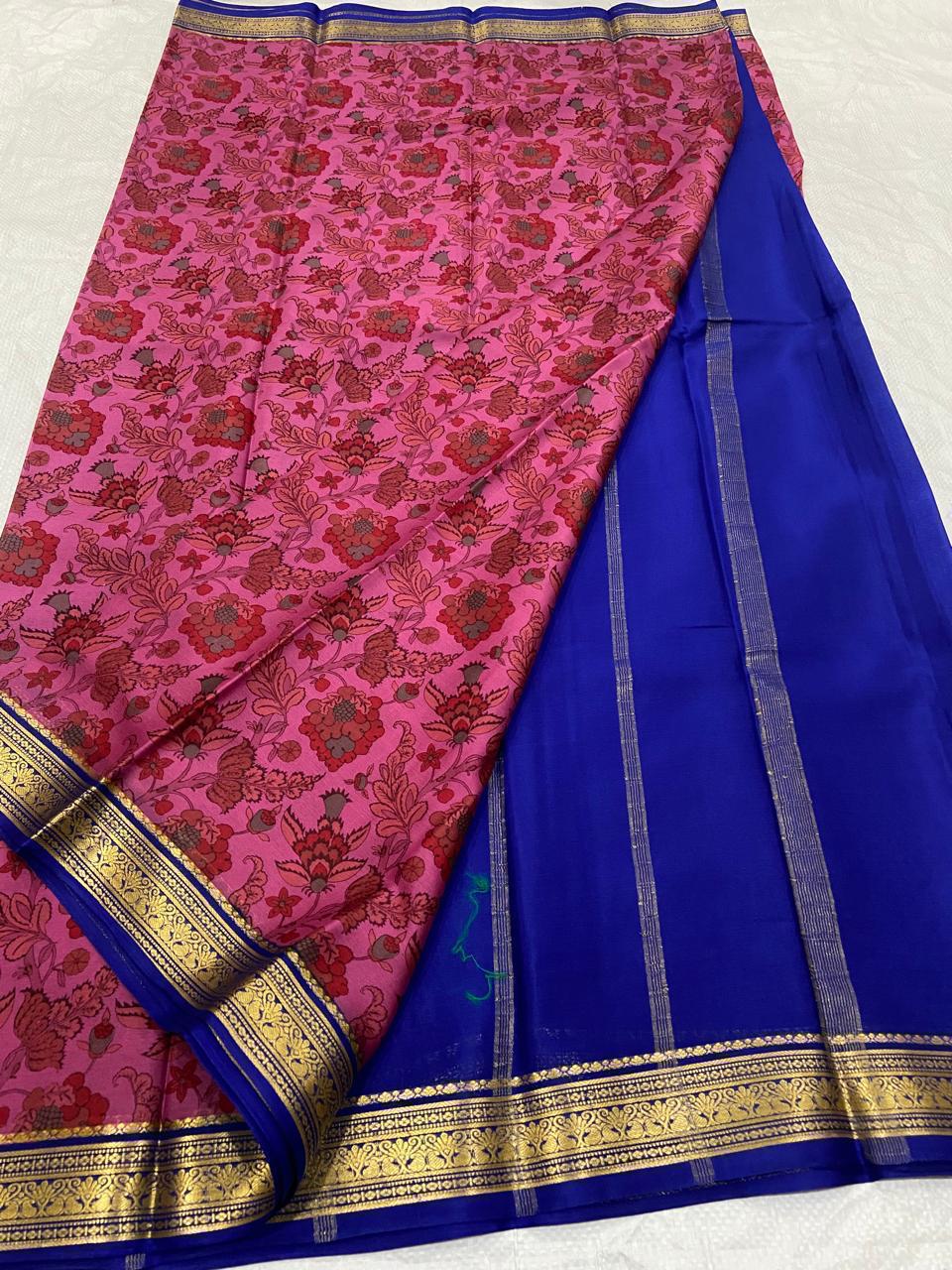 Buy PAVITRA Pure Kubera Pattu Saree – Digital Print Silk Collection