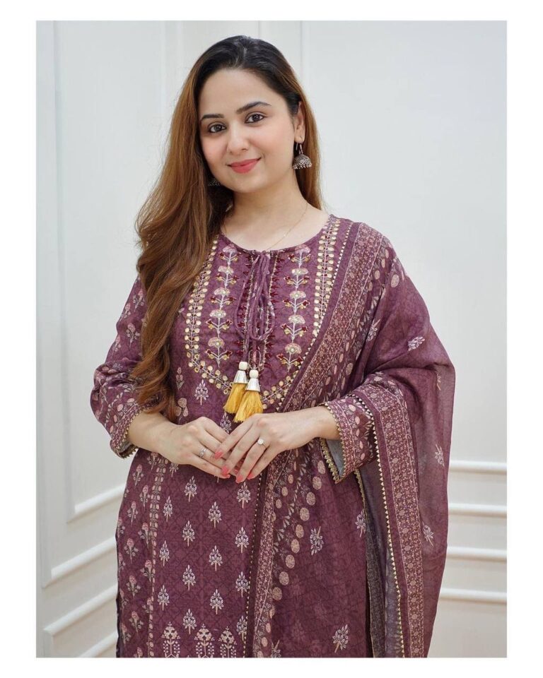 Maroon Muslin Soft Kurti Set Pant with Dupatta